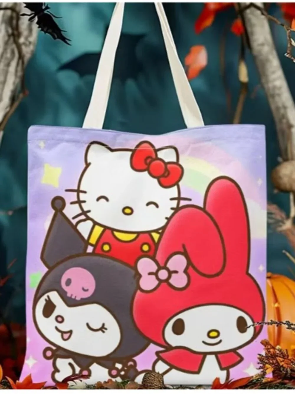 HELLO KITTY Kuromi & My Melody Shopping Tote Bag (BRAND-NEW & CUTE!)